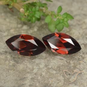 Gemas de Granate piropo Rojo oscuro natural de 2.69 ct, Marquesa, VVS