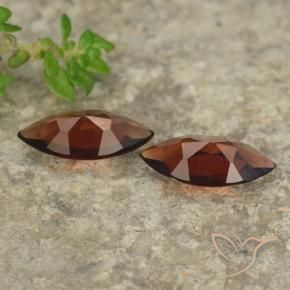 Gemas de Granate piropo Rojo grosella natural de 1.71 ct, Marquesa, VVS-VS
