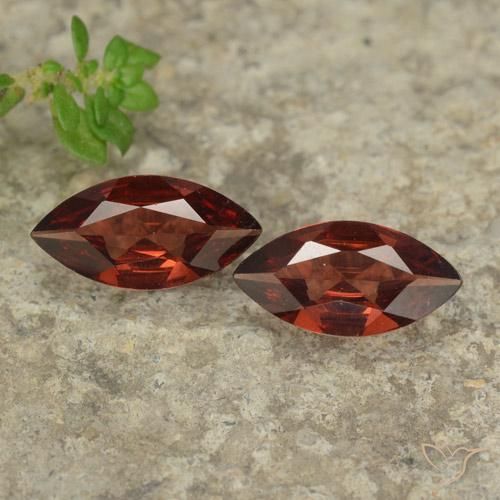 1.83ctw Natural Rojo sangría Granate piropo, Marquesa, VVS-VS