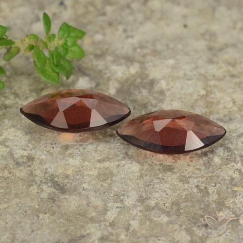 Gemas de Granate piropo Rojo sangría natural de 1.83 ct, Marquesa, VVS-VS