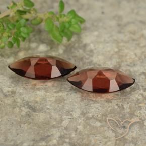 Gemas de Granate piropo Rojo claro natural de 1.88 ct, Marquesa, VVS-VS