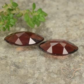 Gemas de Granate piropo Rojo oscuro natural de 2.44 ct, Marquesa, VVS-VS
