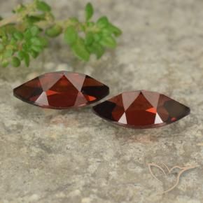 Gemas de Granate piropo Rojo oscuro natural de 2.80 ct, Marquesa, VVS-VS