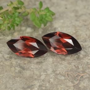 Gemas de Granate piropo Rojo claro natural de 2.41 ct, Marquesa, VVS-VS