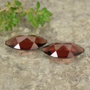 Gemas de Granate piropo Rojo claro natural de 2.41 ct, Marquesa, VVS-VS
