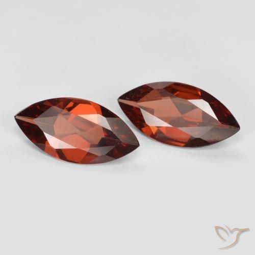Gemas de Granate piropo Rojo oscuro natural de 1.77 ct, Marquesa, VVS-VS