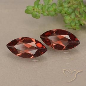 Gemas de Granate piropo Rojo oscuro natural de 2.02 ct, Marquesa, VVS