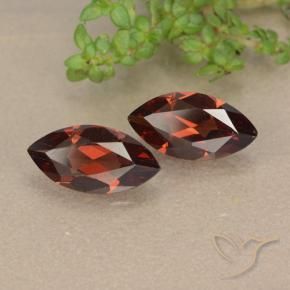 Gemas de Granate piropo Rojo merlot natural de 2.29 ct, Marquesa, VVS-VS