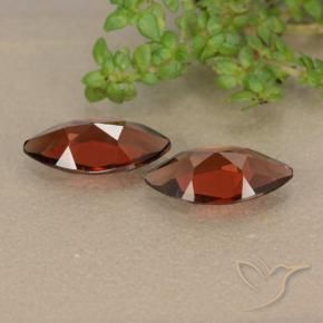 Gemas de Granate piropo Rojo merlot natural de 2.29 ct, Marquesa, VVS-VS