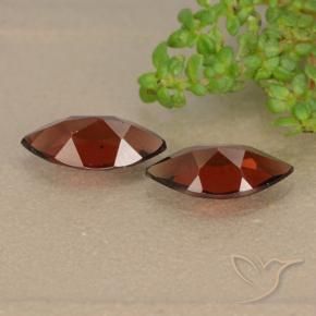 Gemas de Granate piropo Rojo oscuro natural de 2.36 ct, Marquesa, VVS-VS