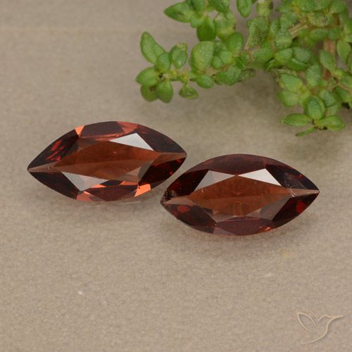 1.77ctw Natural Rojo sangría Granate piropo, Marquesa, VS-SI