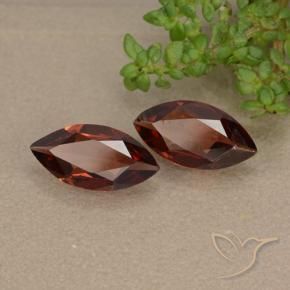 Gemas de Granate piropo Rojo sangría natural de 1.77 ct, Marquesa, VS-SI
