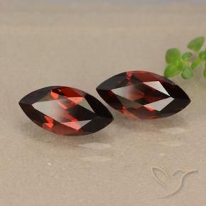 Gemas de Granate piropo Rojo merlot natural de 2.55 ct, Marquesa, VVS-VS