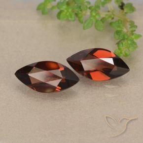 Gemas de Granate piropo Rojo oscuro natural de 2.39 ct, Marquesa, VVS-VS