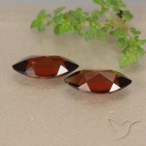Gemas de Granate piropo Rojo oscuro natural de 2.39 ct, Marquesa, VVS-VS