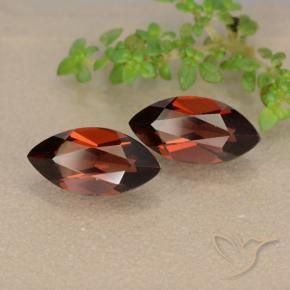 Gemas de Granate piropo Rojo oscuro natural de 2.71 ct, Marquesa, VVS-VS