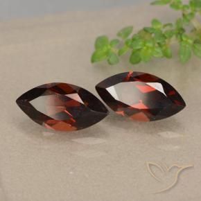 Gemas de Granate piropo Rojo oscuro natural de 2.70 ct, Marquesa, VVS-VS