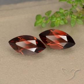 Gemas de Granate piropo Rojo merlot natural de 2.35 ct, Marquesa, VVS-VS