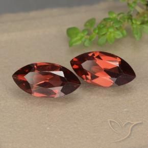 Gemas de Granate piropo Rojo oscuro natural de 2.58 ct, Marquesa, VVS-VS
