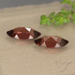 Gemas de Granate piropo Rojo oscuro natural de 2.58 ct, Marquesa, VVS-VS