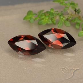 Gemas de Granate piropo Rojo merlot natural de 2.78 ct, Marquesa, VVS-VS