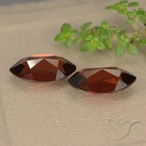 Gemas de Granate piropo Rojo oscuro natural de 2.82 ct, Marquesa, VVS-VS