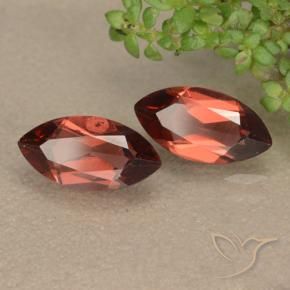 Gemas de Granate piropo Rojo escarlata natural de 2.43 ct, Marquesa, VVS-VS