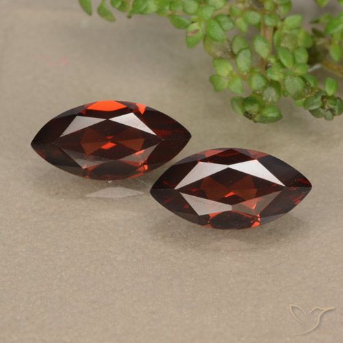 2.67ctw Natural Rojo sangría Granate piropo, Marquesa, VVS-VS