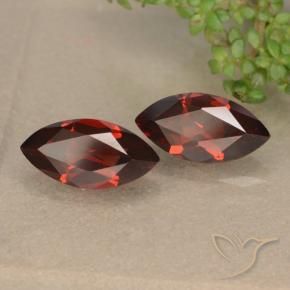 Gemas de Granate piropo Rojo sangría natural de 2.67 ct, Marquesa, VVS-VS