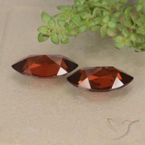 Gemas de Granate piropo Rojo oscuro natural de 2.54 ct, Marquesa, VVS-VS