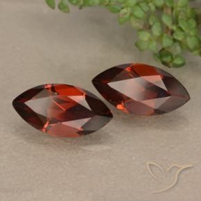 Gemas de Granate piropo Rojo oscuro natural de 2.52 ct, Marquesa, VVS-VS