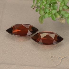 Gemas de Granate piropo Rojo oscuro natural de 2.52 ct, Marquesa, VVS-VS