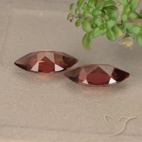 Gemas de Granate piropo Rojo escarlata natural de 2.05 ct, Marquesa, VVS-VS