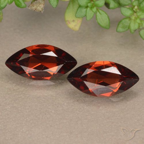 2.03ctw Natural Rojo merlot Granate piropo, Marquesa, VVS-VS