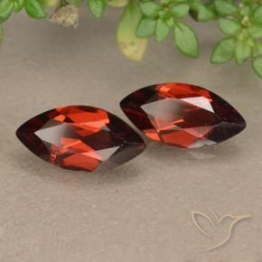 Gemas de Granate piropo Rojo merlot natural de 2.03 ct, Marquesa, VVS-VS