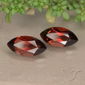 Gemas de Granate piropo Rojo oscuro natural de 2.80 ct, Marquesa, VVS-VS