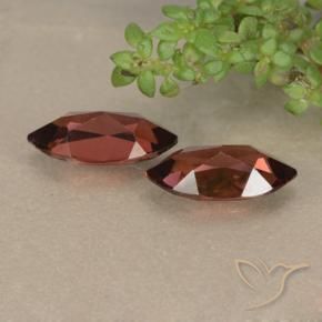 Gemas de Granate piropo Rojo medio natural de 2.43 ct, Marquesa, VVS-VS