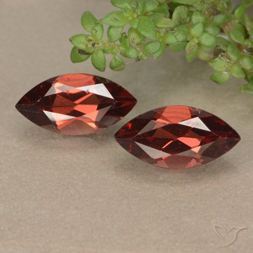 2.46ctw Natural Rojo baya intenso Granate piropo, Marquesa, VVS-VS
