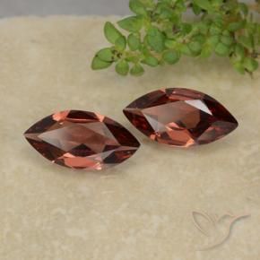 Gemas de Granate piropo Rojo baya natural de 1.99 ct, Marquesa, VVS-VS