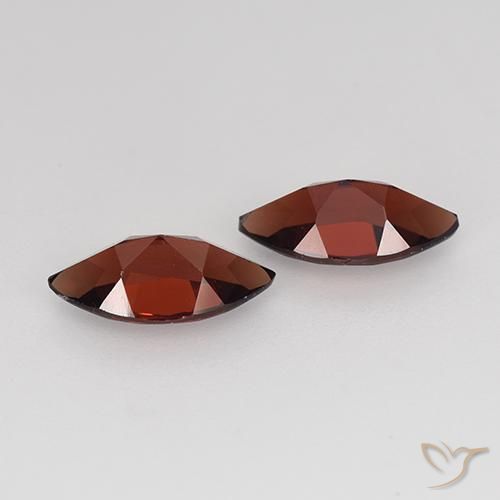 Gemas de Granate piropo Rojo oscuro natural de 2.42 ct, Marquesa, VVS-VS