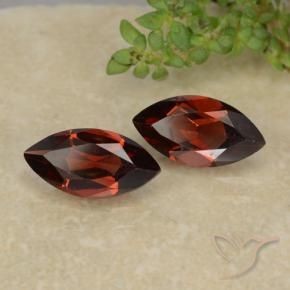 Gemas de Granate piropo Rojo oscuro natural de 2.45 ct, Marquesa, VVS-VS
