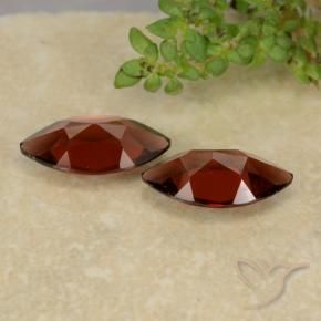 Gemas de Granate piropo Rojo oscuro natural de 2.45 ct, Marquesa, VVS-VS