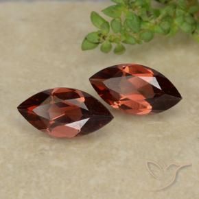 Gemas de Granate piropo Rojo claro natural de 2.38 ct, Marquesa, VVS-VS