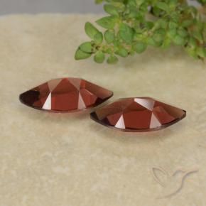 Gemas de Granate piropo Rojo medio natural de 2.50 ct, Marquesa, VVS-VS