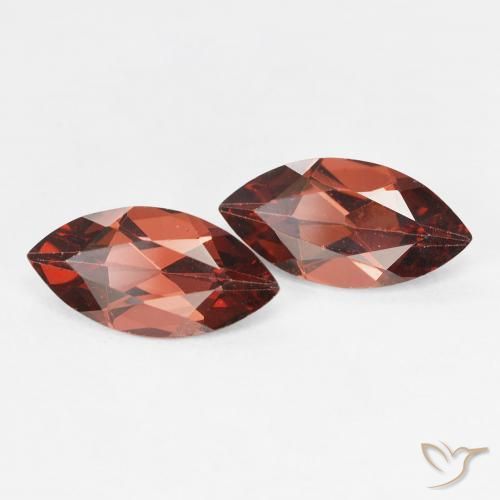 Gemas de Granate piropo Medium Dark-Red natural de 2.27 ct, Marquesa, VVS-VS