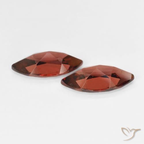 Gemas de Granate piropo Medium Dark-Red natural de 2.27 ct, Marquesa, VVS-VS