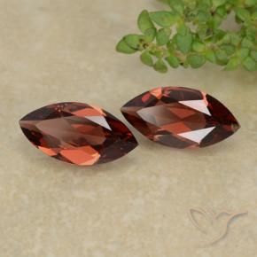 Gemas de Granate piropo Rojo oscuro natural de 2.30 ct, Marquesa, VVS-VS