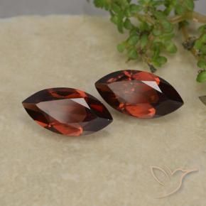 Gemas de Granate piropo Rojo oscuro natural de 2.37 ct, Marquesa, VS