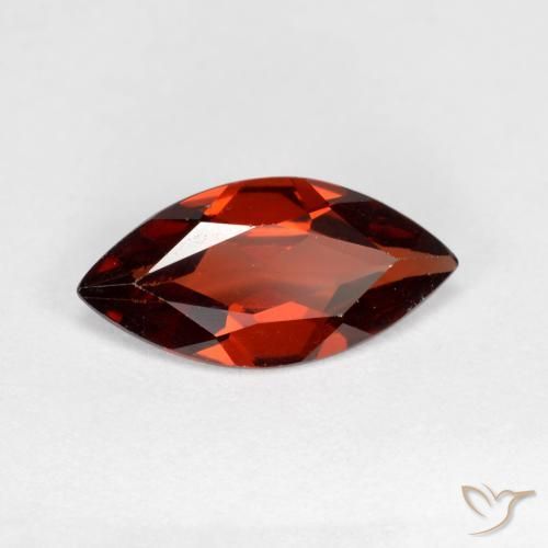 Granate piropo Rojo merlot natural de 1.07 ct, Marquesa, VVS-VS