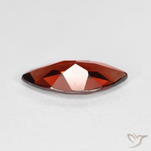 Granate piropo Rojo merlot natural de 1.07 ct, Marquesa, VVS-VS